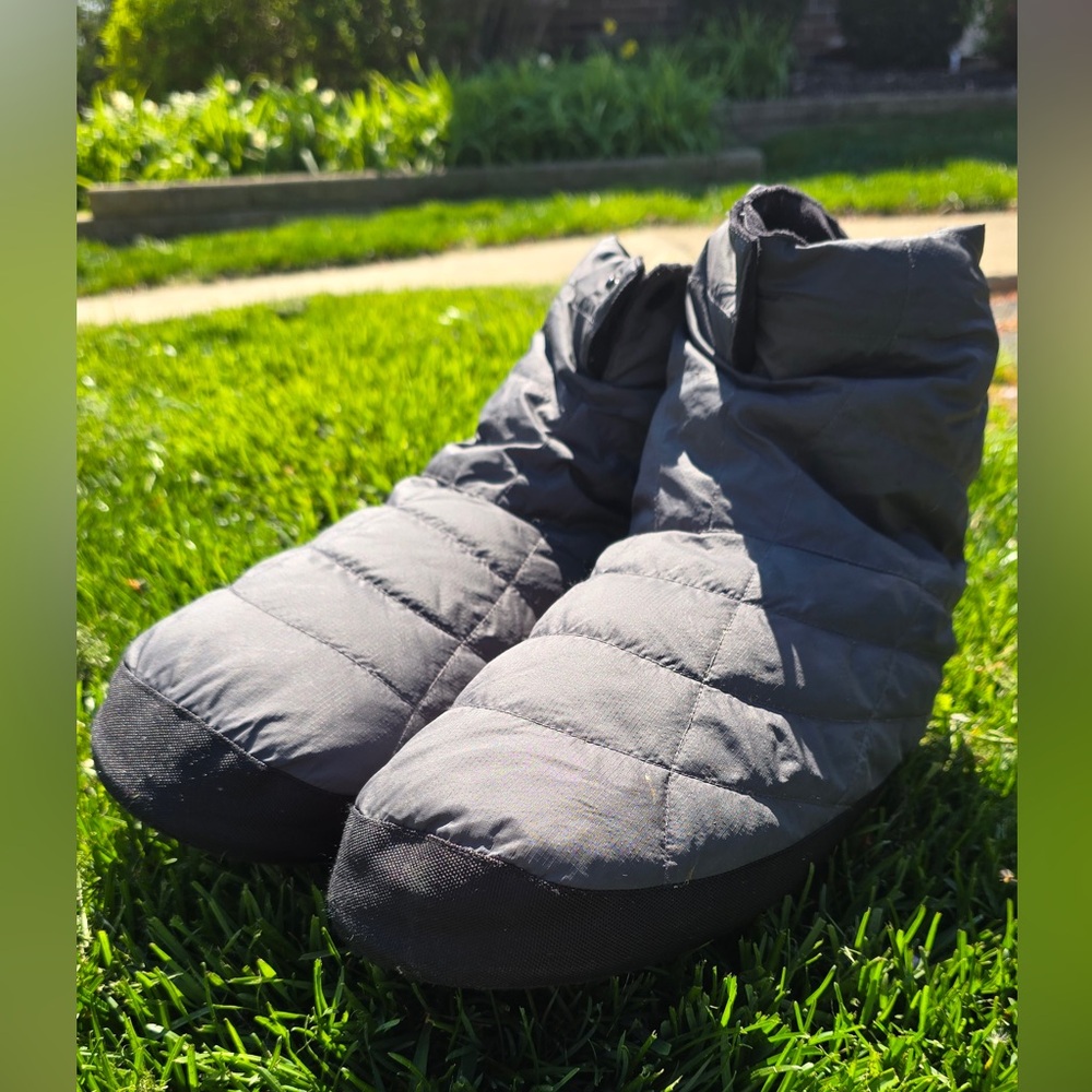 REI Co-op Insulated Camp Booties MXL Black Down Slippers Men’s XL Cozy